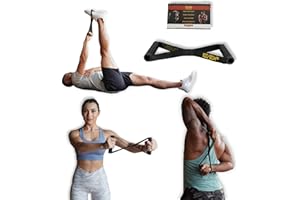 Bullworker Iso-Bow | Isometric Exercise Equipment; Portable Home Fitness Training Strap for Fast Strength and Flexibility Gains, Traveling Stretching Tool for Yoga and Pilates (Does not Stretch)