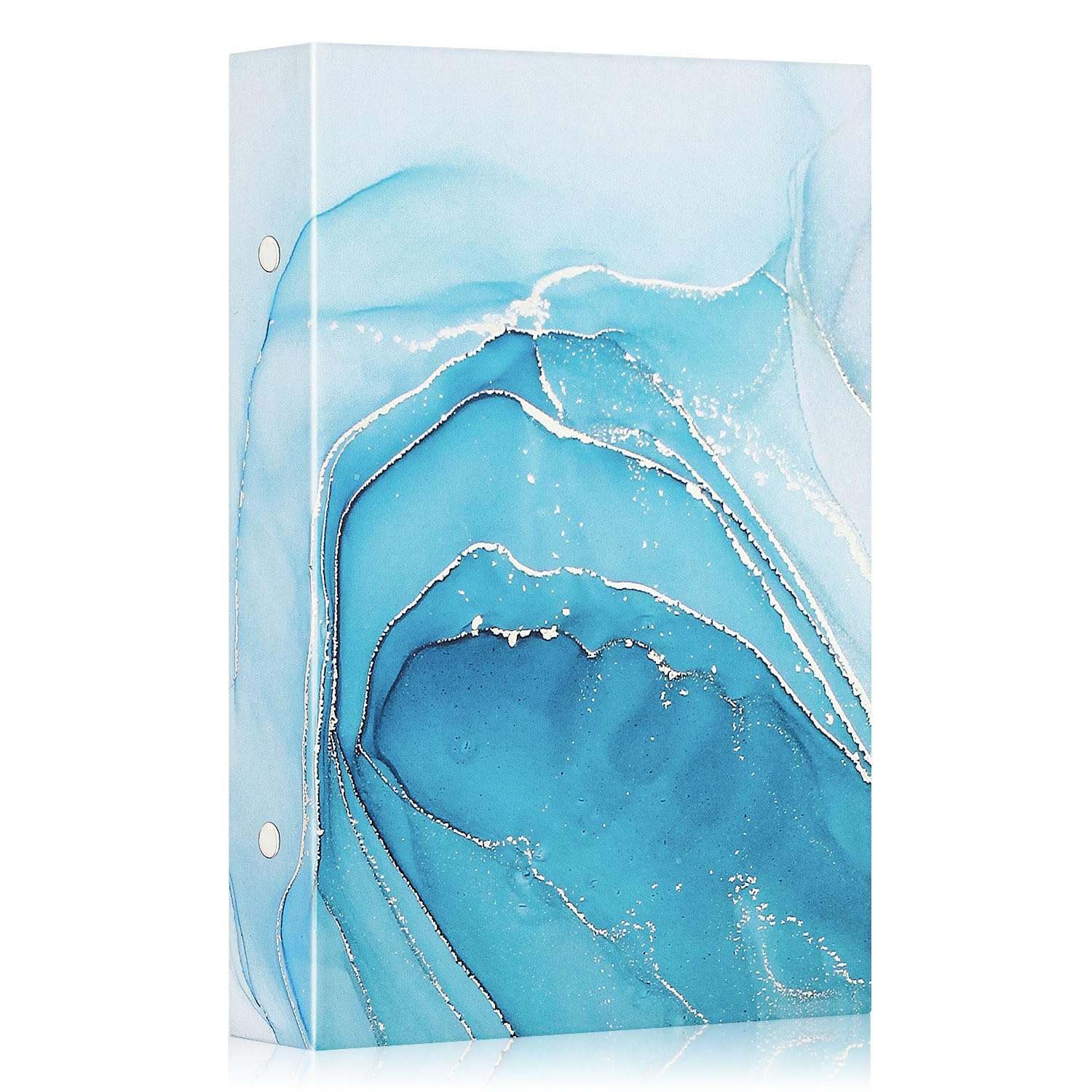 Lanpn Photo Album 6x4 300 Pockets, Leather Hardcover Album Book Holds 300 Horizontal Pictures Only Azure