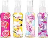 SO…? Body Mist Gift Set 4x50ml Pink Grapefruit Vanilla Candy Floss Sweet Pea view 2