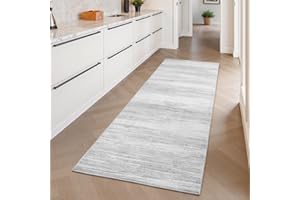tchdio Abstract Runners for Hallways - 2x6 Runner Rug Washable Non Slip, Modern Abstract Carpet Ultra Soft Kitchen Runner, Lo