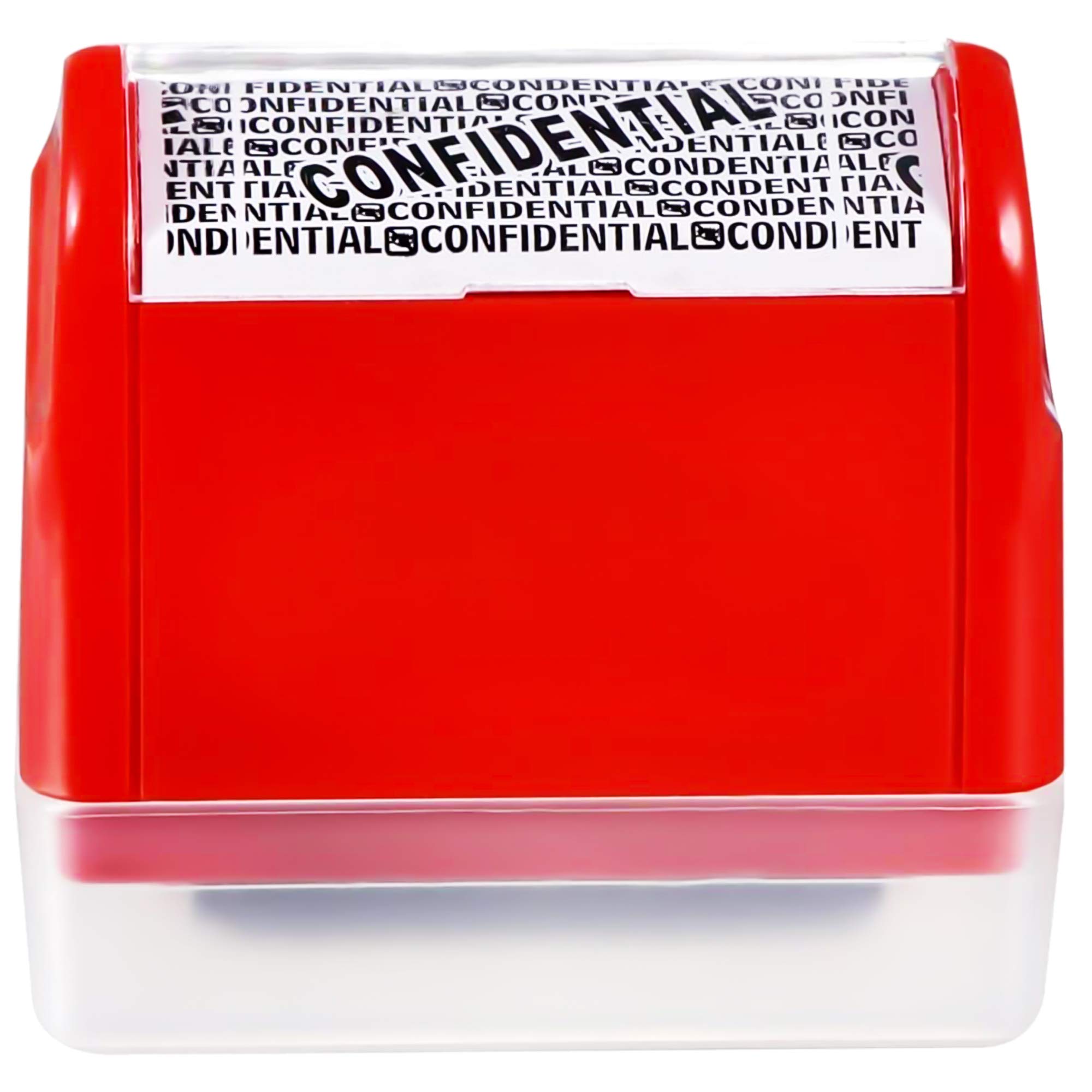 Naomo Roller Stamp for Privacy Safety, Data Blocker, ID & Address Protection Stamp (Red, 1.4 Inch)