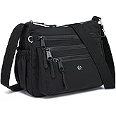 AOCINA Crossbody Bags for Women Multi Pocket Nylon Lightweight Ladies Purses Messenger Shoulder Handbags Satchel Travel Bag