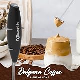 PowerLix Milk Frother Handheld Whisk 19000rpm Stainless Stand 15-20s view 2