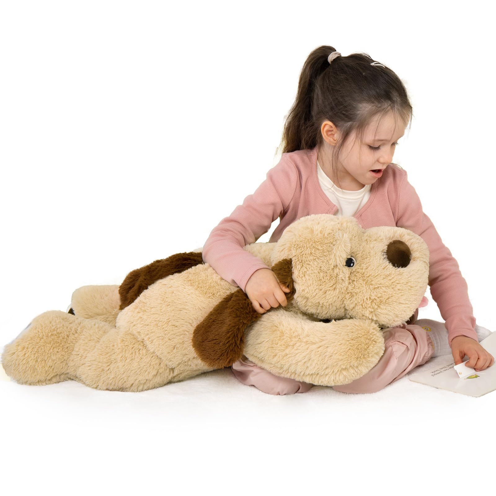Photo 1 of MaoGoLan Giant Dog Plush,31" Large Stuffed Animal Dog, Fluffy and Cuddly Stuffed Puppy Stuffed Animal Throw Pillow Toy Birthday for Girls Kids