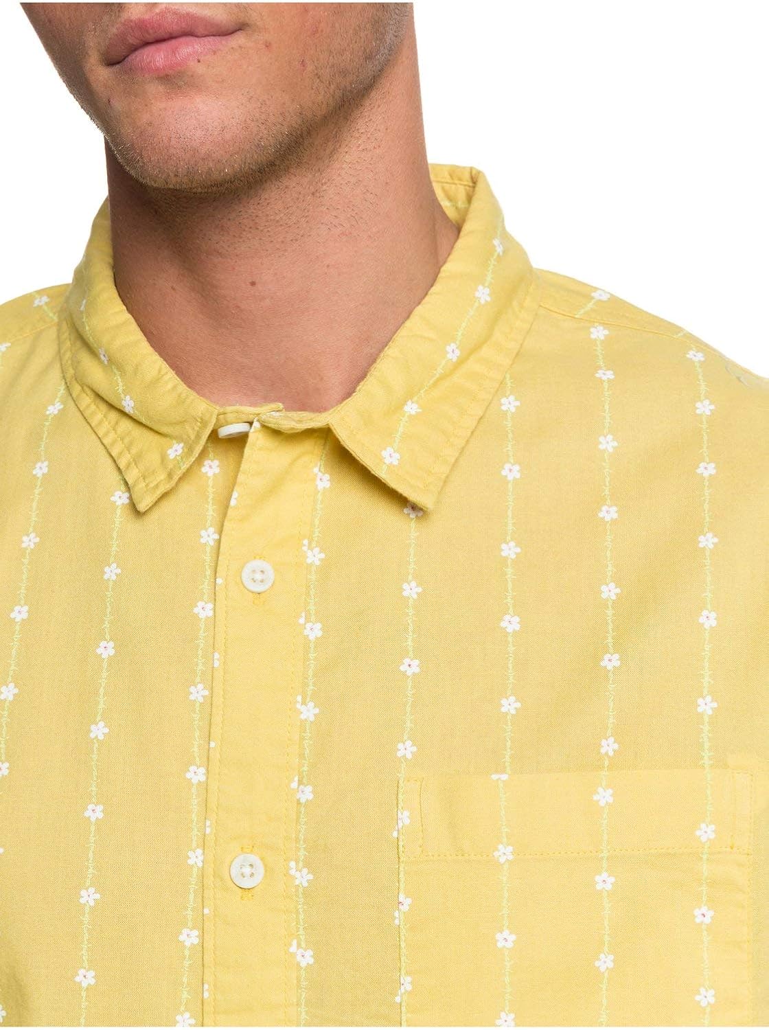 Quiksilver Men's Barbed Shirt Short Sleeve Woven: Clothing