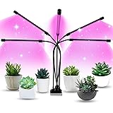 Aogled Grow Light for Indoor Plants,50W LED Plant Lamp with Adjustable Gooseneck,3/9/12H Timer and 10 Dimmable Brightness,5 H