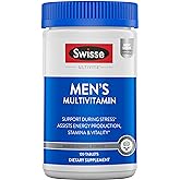 Swisse Ultivite Mens Daily Multivitamins | 50 Vitamins, Antioxidants and Minerals + Adaptogens | Energy, Stress &amp; Immune Support | Mens Vitamins | 120 Tablets