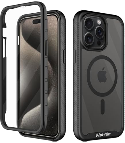 XcaseBar For IPhone 15 Pro Ax CaseFullBody Red Case With Builtin Antiscratch Tempered Glass Screen Protector Compatible With Magsafe Men Women Shockproof Protective Cover Camel Color P 226799545 - View #7