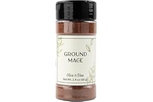 Olive & Vine Ground Mace, Warm Spice, For Baking & Sauces, Rich Tradition, Authentic Taste, For Global Recipes (2.4 Ounce)
