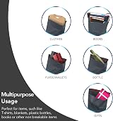iSOUL 50 Mixed Size Grey Postage Bags for Clothes Parcel Mailing Packaging view 8