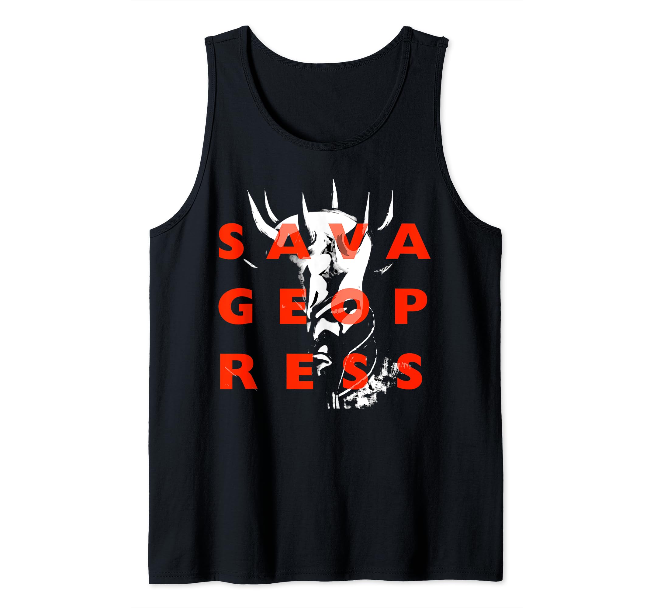 Star Wars: Clone Wars Savage Opress Text Overlay Tank Top