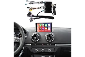 Road Top Wireless Carplay Android Auto for Audi A3 2013-2018 Year, Carplay Retrofit Kit Decoder, Support Siri Mirror Link, Re