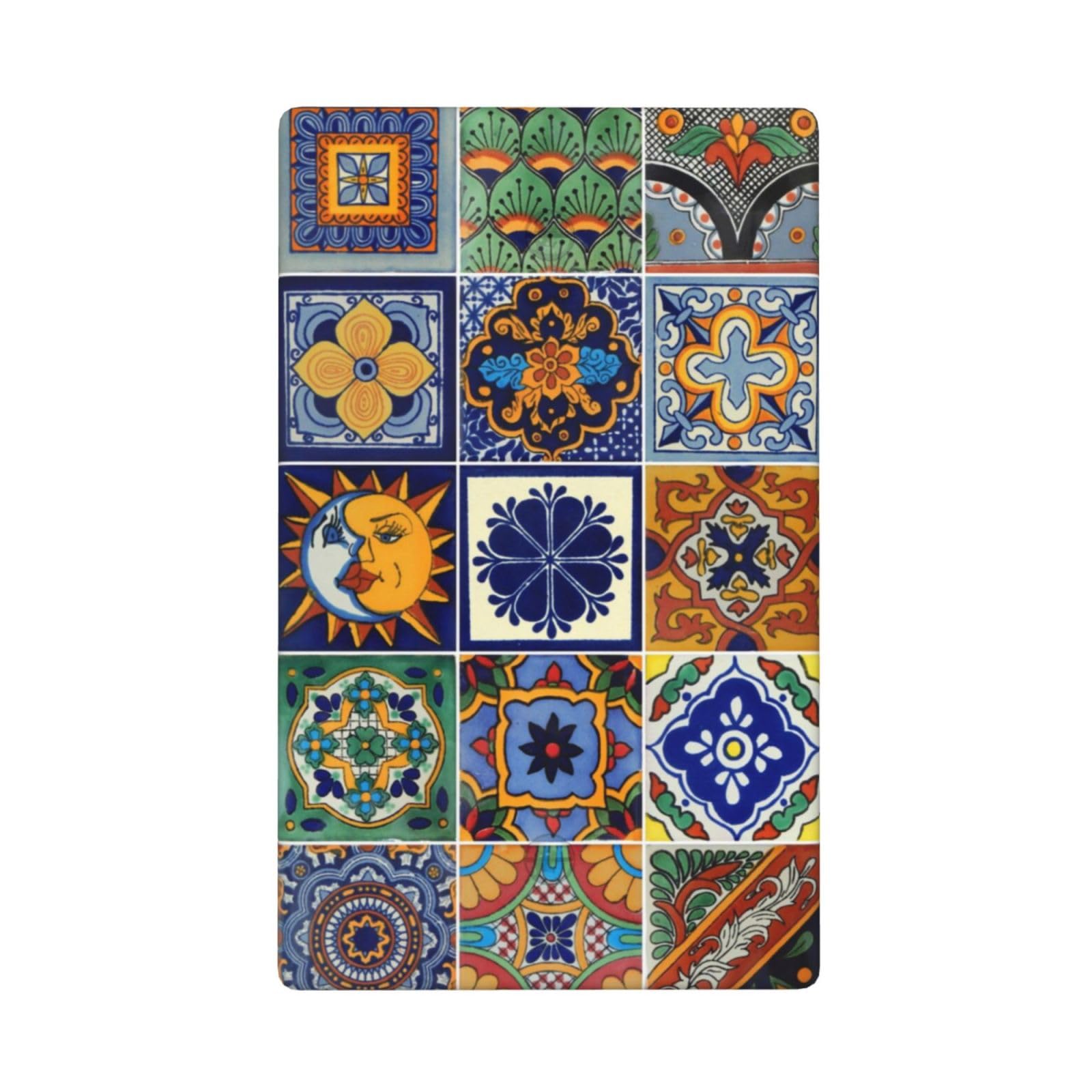 Mexican Talavera Tiles Single Blank Switch Cover
