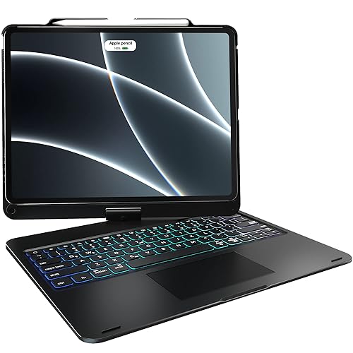 iPad Pro Keyboard Case: Backlit Trackpad Keyboard for
