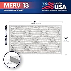 BNX TruFilter 14x24x1 Air Filter MERV 13