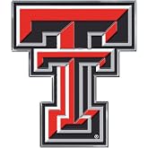 FANMATS NCAA Texas Tech Red Raiders Embossed Color Metal Emblem | Aluminium Material, 3.25 x 3.25, Team Color, 3D Team Logo, Officially Licensed, Great Gift