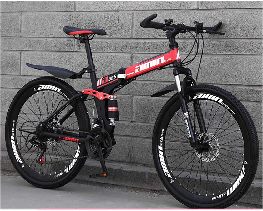 Vélos de montagne adultes 24/26 pouces, vélo pliant unisexe, vélos antidérapants vélo de Vélos de montagne adultes 24/26 pouces, vélo pliant unisexe, vélos antidérapants vélo de