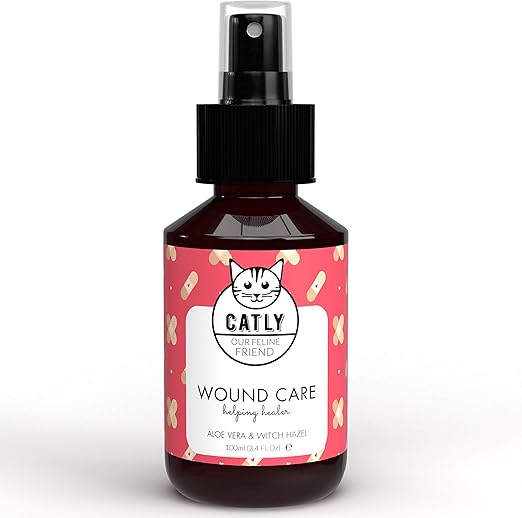 Catly Spray Desinfectant Pour Plaie De Chat Wound I 100ml I Antiseptique Desinfectant I Spray Antibacterien Biologique A L Huile De Citron Et Aloe Vera Alternative A Creme Cicatrisante Amazon Fr Animalerie