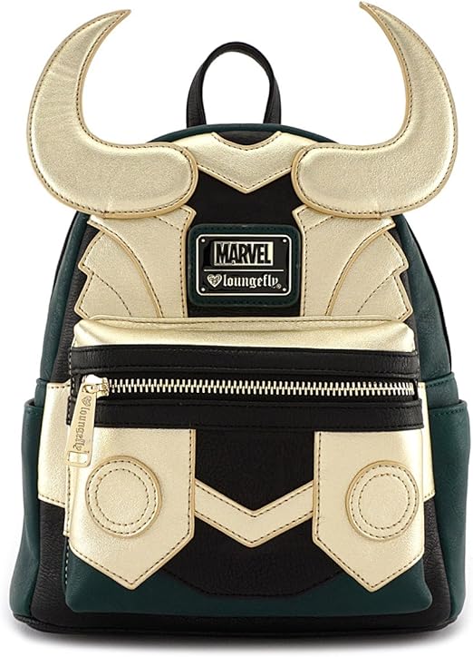 Avengers Loki Faux Leather Mini Loungefly Backpack Standard