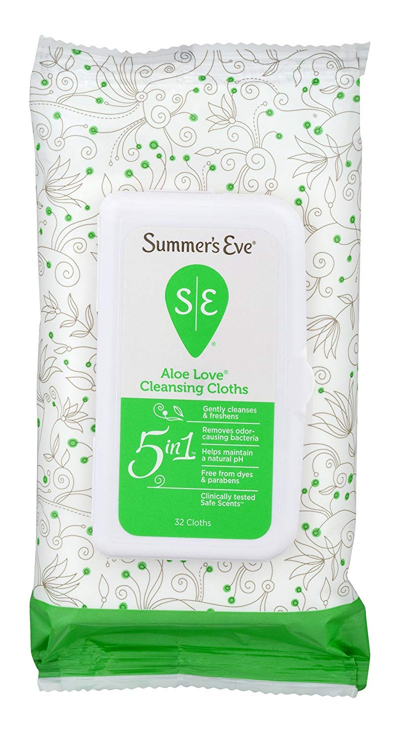 Summers Eve Cleansing Cloths 32 Count Aloe Love (3 Pack)