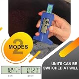 GODESON Blue Digital Tyre Tread Depth Gauge 0-25.4mm Large LCD UK view 5