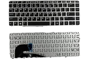 yhfshop Laptop Replacement US Layout Without Backlit Without Pointer Keyboard for HP EliteBook 745 G3 G4 840 G3 840 G4 US Sil