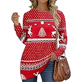 Sweatshirts for Women Crew Neck Long Sleeve Plain Fashion Casual Tops