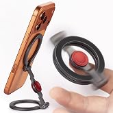 Magnetic Phone Stand &amp; Fidget Spinner Combo for iPhone &amp; Magsafe Cases | Dual Magnetic Ring with Fidget Spinner Design, Phone Grip that Attaches to All Metal Surfaces
