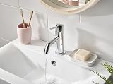 Bristan Mila Basin Mixer Tap with Clicker Waste Chrome MI BAS C view 6