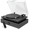 SpinDuo 2 Record Player Music System by Andover (Black) Including SpinBase 2 Speaker and SpinDeck 2 Turntable