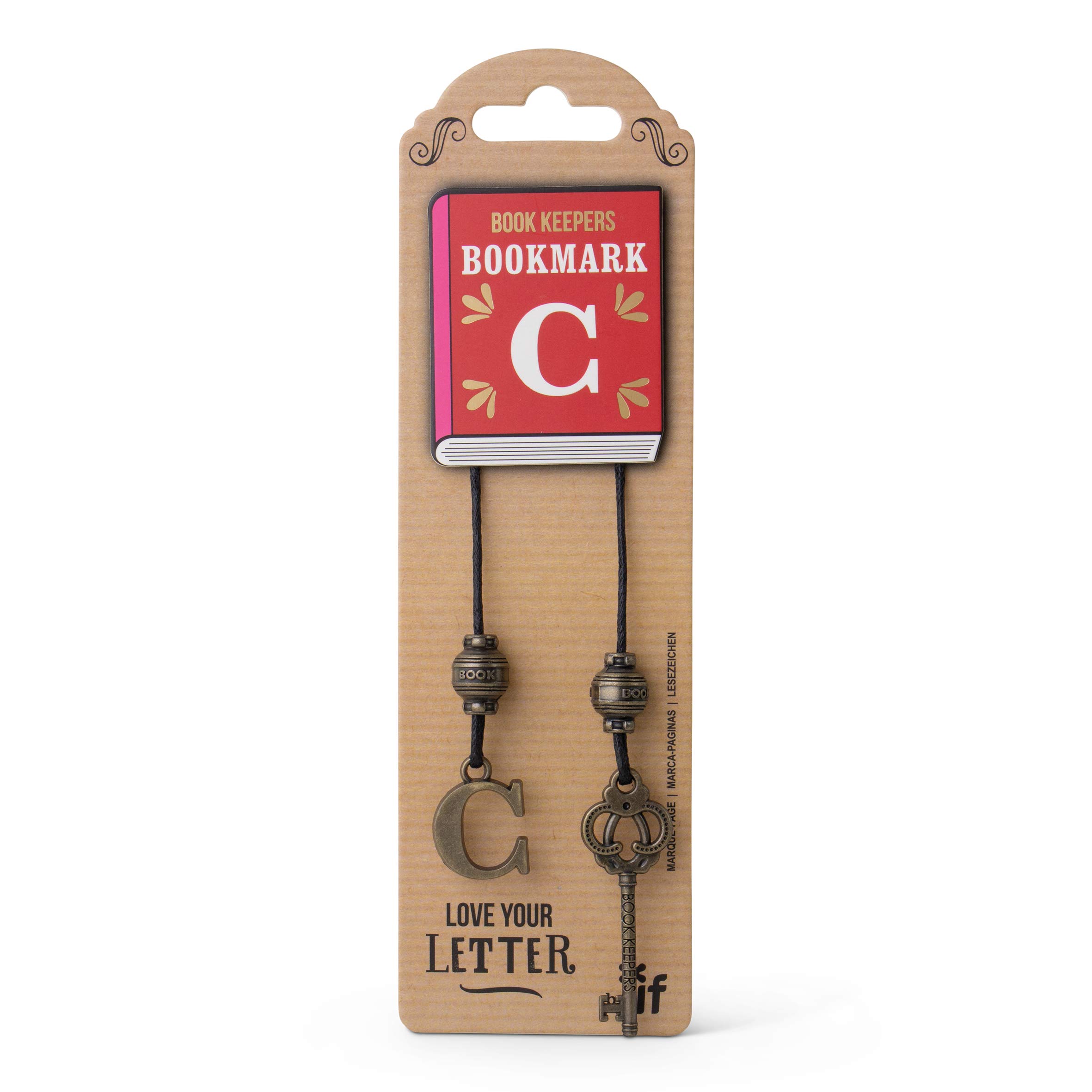 IF Book Keepers Personalised Bookmark - Letter C