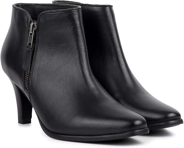 black kitten heel boots uk