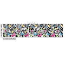 Ambesonne Zebra Print Fabric by The Yard, Colorful
