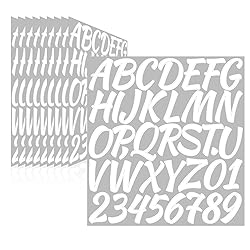 Llewyn 380 Pcs 10 Sheets Letter Stickers,Self