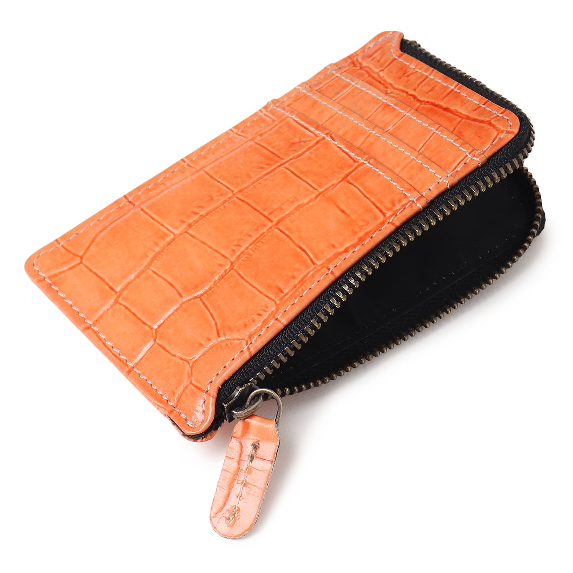 Genuine Leather Credit Card Holder Wallet for Women Men, RFID Blocking Minimalist Card Holder Men, Small Wallet, Men Card Holder Wallets, Thin Front Pocket Card Wallet, Slim Card Case