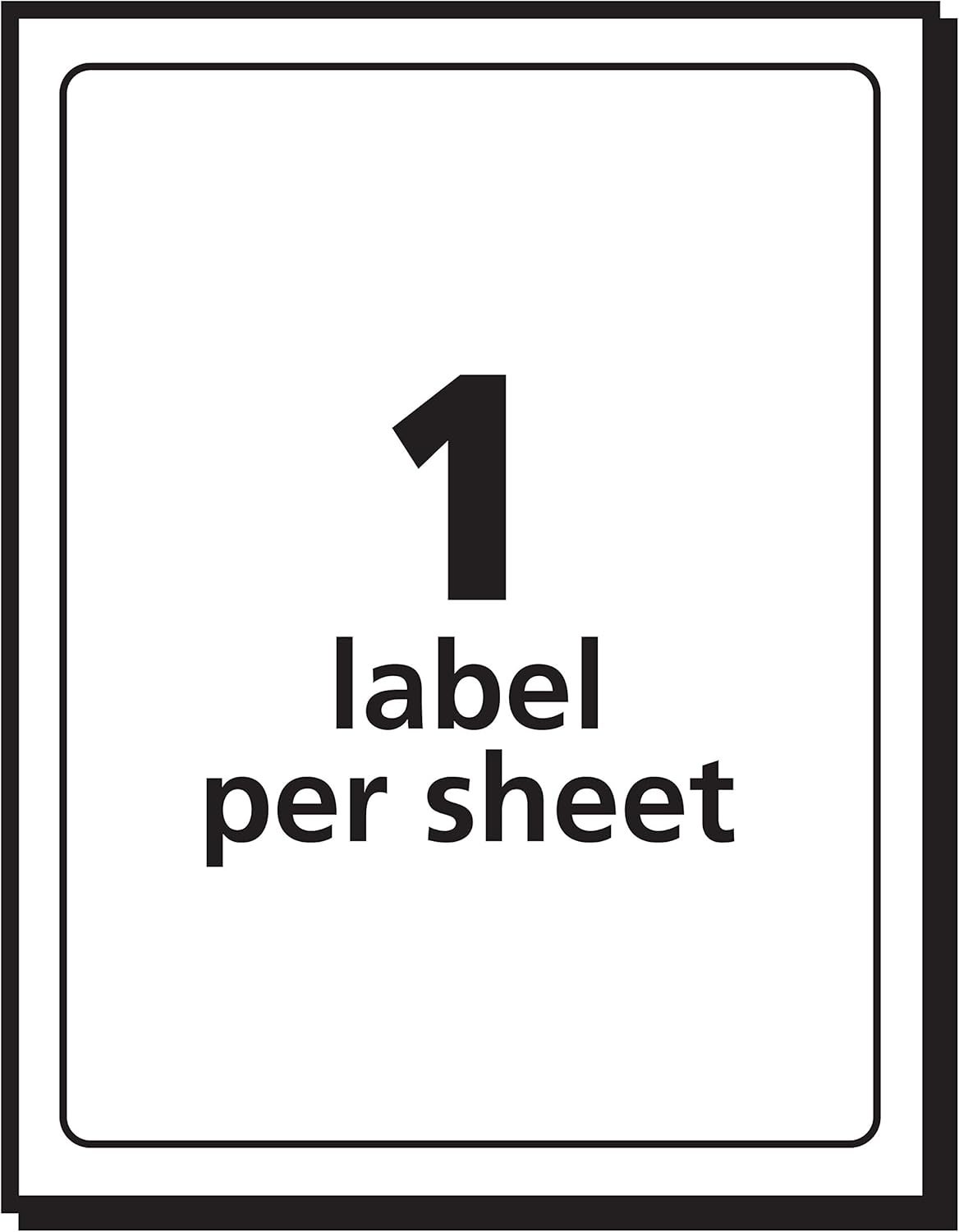AVERY Removable Print or Write 4" x 6" Labels -- Great for Home Organization Projects, Pack of 40 White Labels (5454) : All Purpose Labels : Office Products