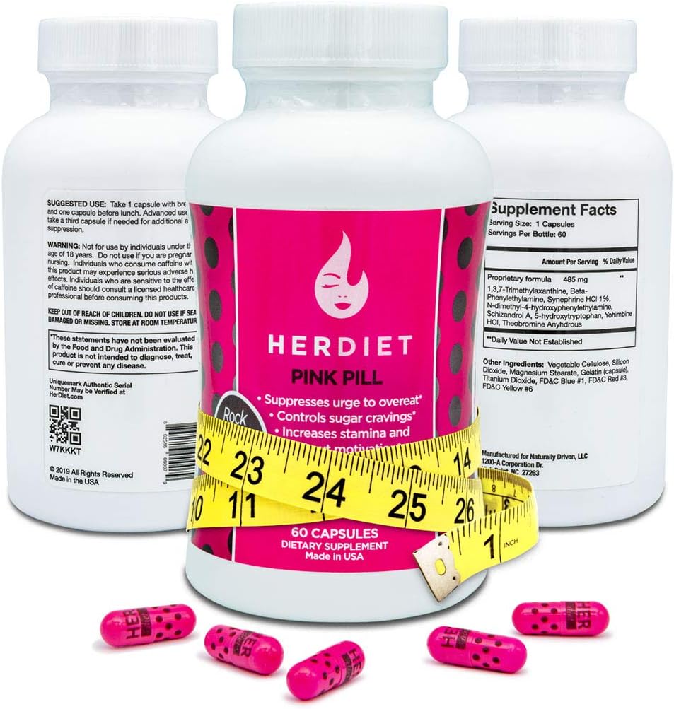 HER DIET Pink Weight Loss Pills for Women Thermogenic Fat Loss