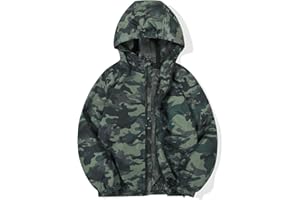 MYJAJAYI Boys Rain Jacket Lightweight Rain Coats for Kids Boy Waterproof Jacket