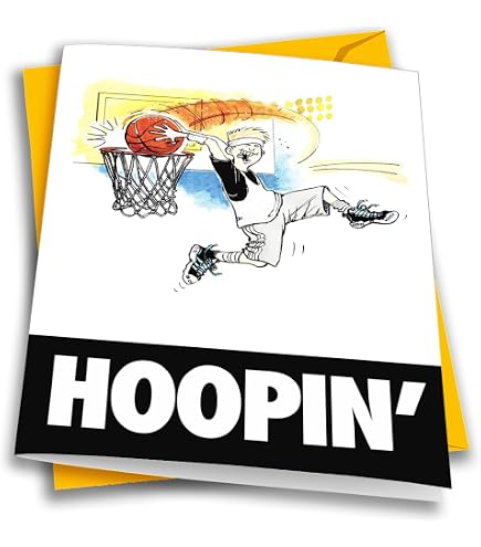 Whitman And Daughter Basketball-Grußkarte – 12,7 X 17,8 Cm, Mit Leerer Innenseite, Für Geburtstag, Dank An Trainer, Party-Einladung