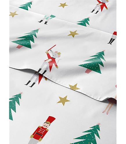 London Themed Fitted Sheet Set Queen Size | Big Ben Bus Pattern Bedding, 3 Piece Set With Deep Pockets