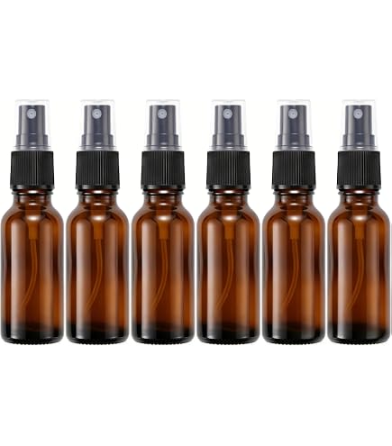 Vivaplex Set 3 Bottiglie Spray In Vetro Da 473 Ml, Vuote, Con Spruzzatore Nero Regolabile, Colori Assortiti (Trasparente, Ambra, Blu Cobalto)