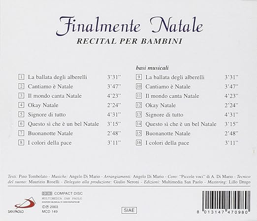 Per Tutto Il Mondo E Natale.Vari Finalmente Natale Finalmente Natale Amazon Com Music