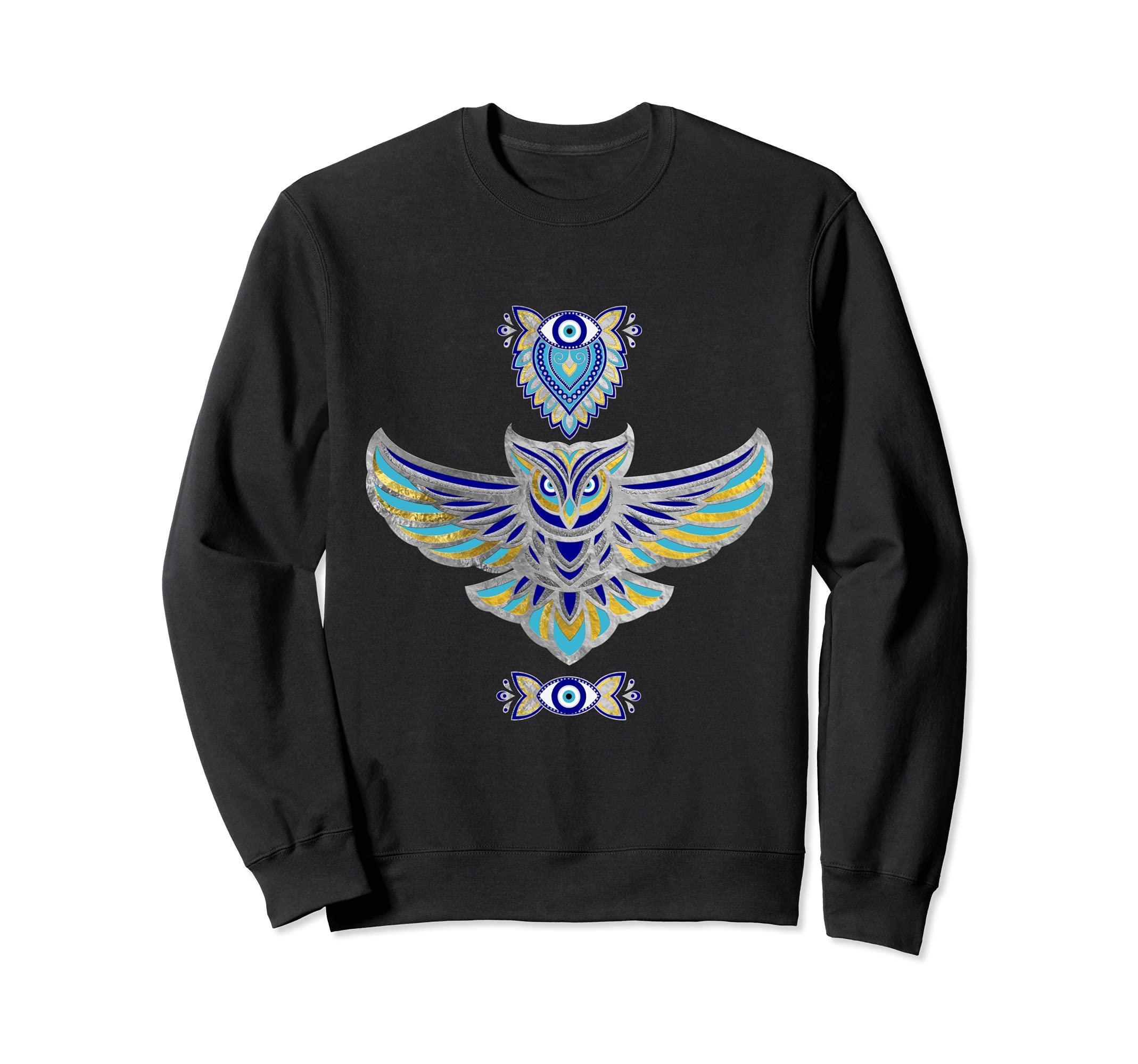 Owl Evil Eye Ornament Sweatshirt