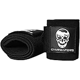 Wrist Wraps Weightlifting - Stiff Heavy Duty 18 inch Wraps With Thick Thumb Loop For Powerlifting, Bodybuilding, Cross Traini