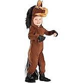 Fun Costumes Horse Toddler Costume - Hooded Jumpsuit with Faux Leather Hooves