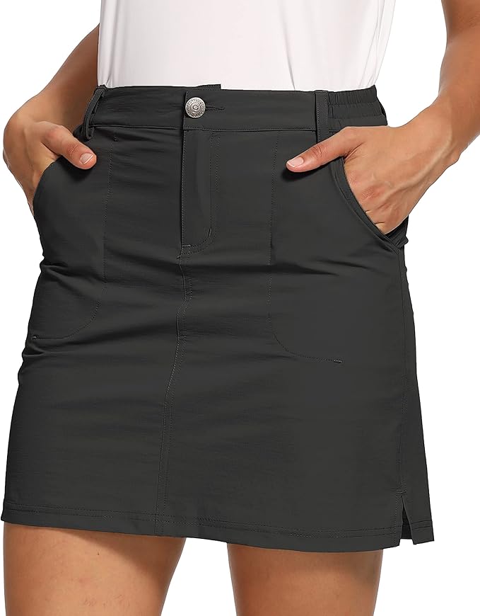 LastFor1 Women's Outdoor Skort Golf Skorts Active Athletic Skort UPF 50+ Hiking Casual Skirt 