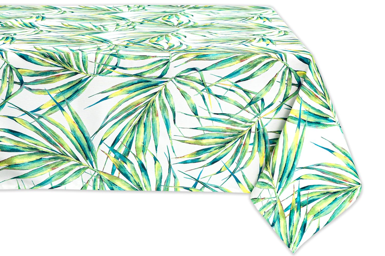 Photo 1 of YiHomer Indoor Outdoor Tabletop for Spring Summer Decorations, Picnics and Dinner Parties - Stain and Water Resistant, Palm Leaves Dream, Tablecloth, 60 x 102 Rectangle