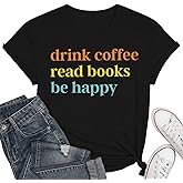 Read Shirt Women - Book Lovers Tshirts with Reading Quote Short Sleeve Tee for Librarian & Teachers