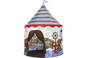 Homfu Kids Tent Playhouse for Children to Play Indoor Garden and Outdoors Toy Princess Tents for Girls (Brown)