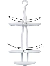 AmazonBasics Shower Caddy with Pivoting Hook - White